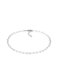 elli. - Fußschmuck Glieder Oval Basic Chain Optik 925 Silber - Gold
