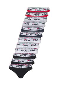 FILA - Brazilian-Slips BRAZILIAN 12ER-PACK 12er-Pack mit elastischem FILA-Logo-Bund - Black-White-Navy-Grey-Red