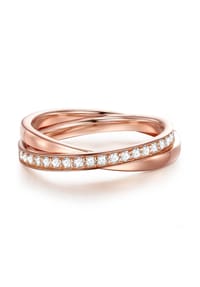 GLANZSTÜCKE MÜNCHEN - Damen Ring aus 925/- Sterling Silber in Roségold mit Zirkonia - roségold