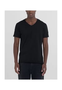 REPLAY - T-Shirt, Baumwolle, für Herren - 001 WHITE
