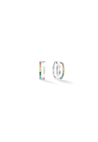 CŒUR DE LION - Eternal Unity Creolen - Multicolor Silber
