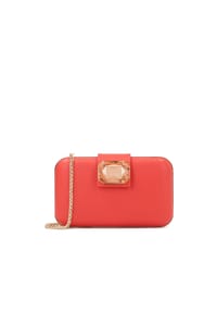 Kazar - Abendhandtasche mit funkelndem Stein - Rosa