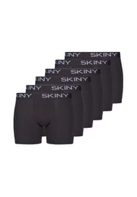 SKINY® - Long Short / Pant 6er Pack Cotton - Schwarz