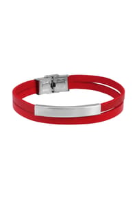 Adelia's Bold Style - Armband aus Leder 21 cm - rot