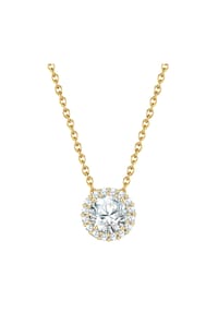 YOKOAMii - Kette mit Anhänger gelbgold Zirkonia weiß - gelbgold