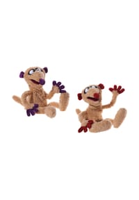 heunec® - Kuscheltier Jan & Henry GRS Handspielpuppenset - braun