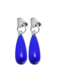 Adelia's Modern Essentials - Ohrringe – Ohrstecker aus Edelstahl - blau
