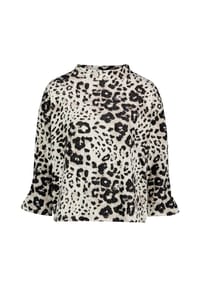 BETTY BARCLAY - Sweatshirt mit Trompetenärmeln - Beige/Grau