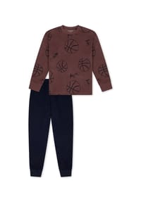 SCHIESSER - Schlafanzug Nightwear - kakaobraun