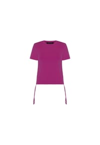 freshlions - T-Shirt Emily mit praktischen Bindebändern - black