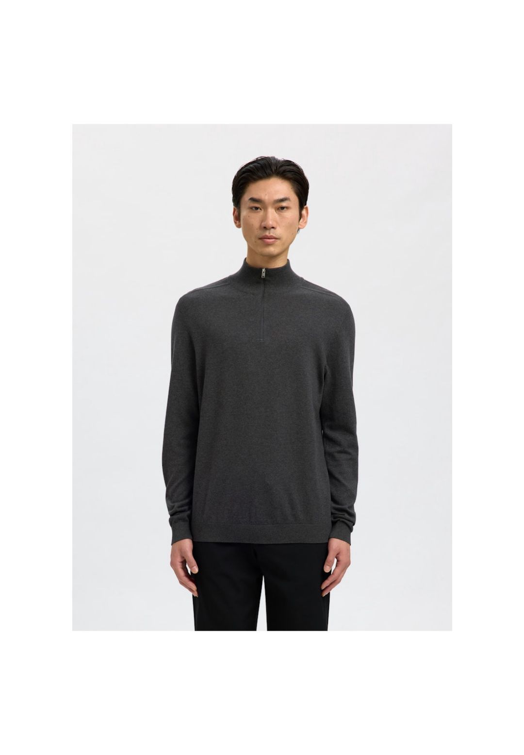 Selected Langarmshirt "Noos Slhberg" Troyerkragen Für Herren Blau L - Bild 5