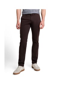TOM TAILOR - Chinohose Simon, Label, für Herren - 10571 CHOCO BROWN