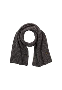 camel active - Schal aus reiner Baumwolle - Schwarz