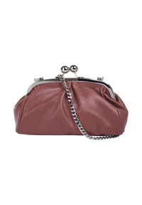 Samantha Look - Umhängetasche Echt Leder, Made In Italy - alt-rosa
