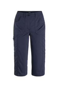 GOLDNER - Kurzgröße:  Krempelbare Capri-Hose mit Funktion - marine