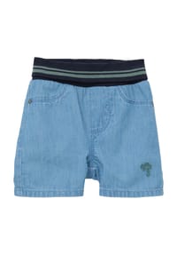 s.Oliver - Jeans-Shorts, Gummibund, Stickerei, für Babys und Kleinkinder - 54Y2 BLUE