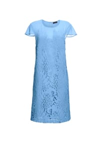 GOLDNER - Kurzgröße:  Kleid aus sommerlicher Spitze - marine