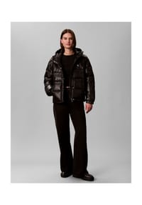 Calvin Klein Jeans - Steppjacke, Stehkragen, für Damen - UB1 BLACK