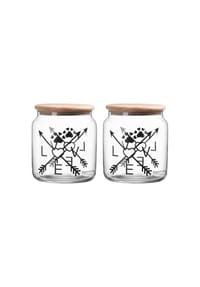 Ritzenhoff & Breker Leckerli-Dosen mit Deckel Mika Love ø 12 cm 2er Set transparent - MIKA - transparent
