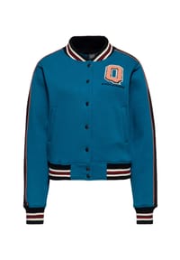QUEEN KEROSIN - Collegejacke mit Chenille-Patch Hottie On The Run - petrol