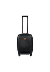 BRIC'S Taormina - Taormina - 4-Rollen-Kabinentrolley mit Vortasche 55 cm erw. USB (blau) - black