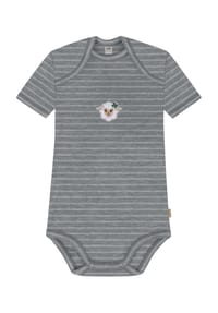 normani® - Baby Merino Body Kurzarm Tauranga - Anthrazit