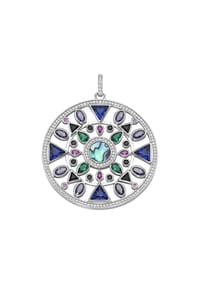 GIORGIO MARTELLO MILANO - Anhänger Mandala, Silber 925 - mehrfarbig