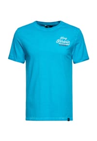 KING KEROSIN - T-Shirt Oil-Washed Vintage-Look Speedshop King Kerosin - blau