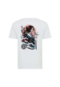 OLDSKULL - T-Shirt Asian Blossom Queen Logo Graphic Traditionelles fernöstliches Motiv - Black