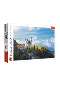 Trefl - Puzzle Neuschwanstein, Bayrische Alpen, 1500 Teile, 85 x 58 cm - 