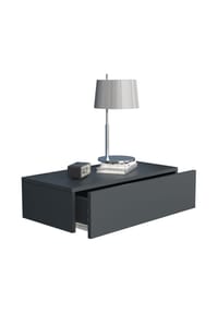 VCM. - Nachtschrank | Wandschublade | Wandboard | Nachttisch | Maße ca H. 15 x B. 60 x T. 30 cm - Usal M 60 cm - Anthrazit