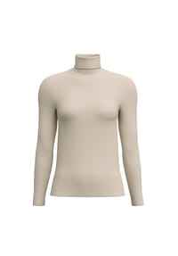 CALIDA - Damen Langarm-Shirt mit Rollkragen Second Skin - autumn bark melé