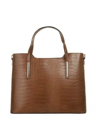 Cluty - Handtasche Echt Leder, Made In Italy - alt-rosa