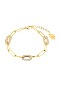 s.Oliver - Damen Armband, Edelstahl - BEIGE