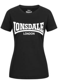 LONSDALE™ - Frauen T-Shirt CARTMEL - Aubergine/White