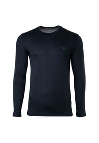 EMPORIO ARMANI - Herren Langarmshirt - PURE COTTON, Langarm, Longsleeve, Rundhals, Logo - Blau