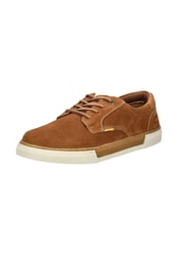 camel active - Veloursleder Halbschuhe - Cognac