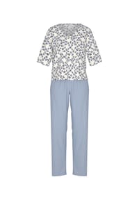 mey - Schlafanzug Wild Voilets, Baumwolle, für Damen - 1771 SLEEPY BLUE