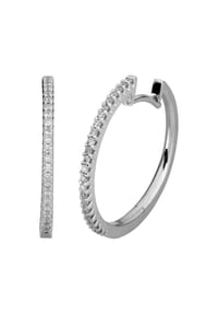 LYOMI - Klappcreolen 585/- Gold 46 Diamant Lab Grown 0,34ct. - weiß