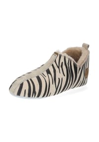 Shepherd's - Lammfell Hausschuhe - Beige/Schwarz