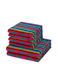 Cawö 4 X Handtuch 2 X Duschtuch im Set Lifestyle - Lifestyle - Kiesel