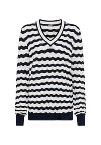 olsen - Pullover, V-Ausschnitt, für Damen - 40173 INK BLUE