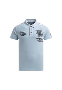 CAMP DAVID - Poloshirt Dune Crusher Kurzarmshirt mit Polokragen - hellblau
