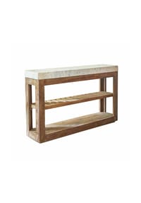 LOBERON - Konsole Tresienne braun/weiß - braun/weiß