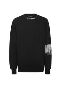 PLEIN SPORT - Sweatshirt BARCODE - black