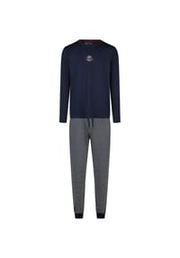 Phil & Co. Berlin - Pyjama Great Bay - grau/dunkelblau
