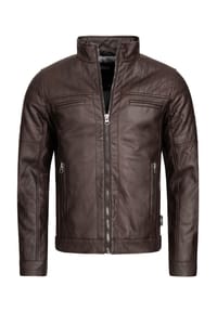 INDICODE - Kunstlederjacke Brook - Black
