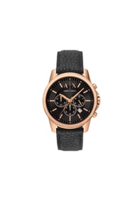 ARMANI EXCHANGE - Armani Exchange Herrenuhr Chronograph Kautschuk schwarz, AX1769 - Roségold