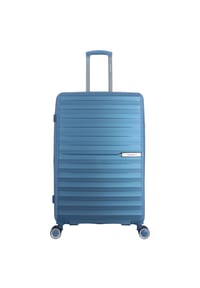 Saxoline - Koffer Resort mit robustem Halbaluminium-Trolleysystem - Blue