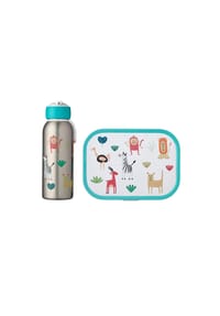 MEPAL Brotdose + Thermoflasche Campus 2er Set - CAMPUS - blau-hellblau